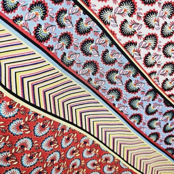 CAbi #5664 Poet Open Front Patchwork Floral Duster Kimono Jacket Small - Picture 9 of 14